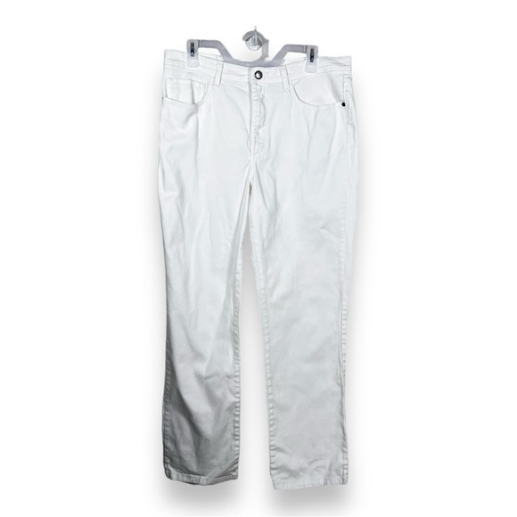 SIZE 34 WAIST LEE JEANS WOMENS WHITE DENIM PANTS NEUTRAL STRAIGHT LEG - Picture 1 of 10